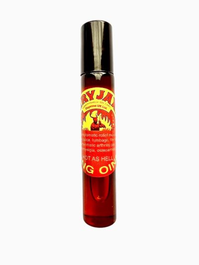 Glass roll on bottle 15ml 0.075% capsaicin liquid. Very hot